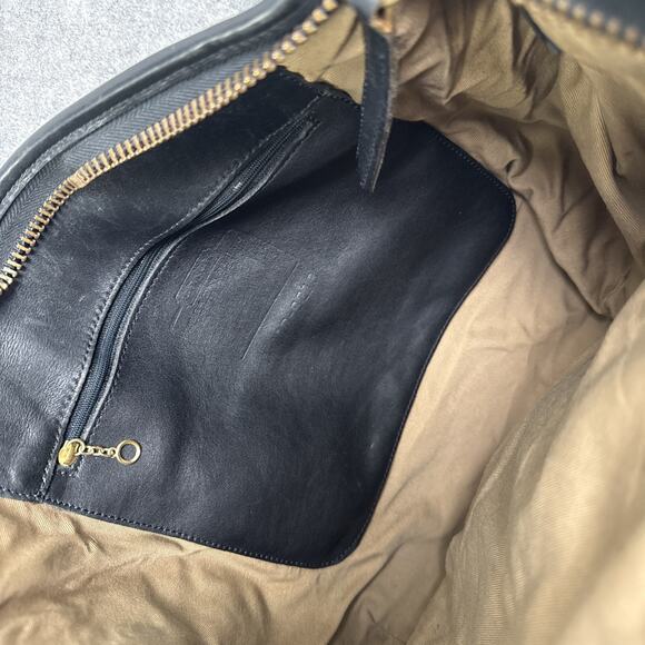 Vintage Genuine Coach 9213 Black Leather Shoulder BAG Medium Hobo - Picture 10 of 12